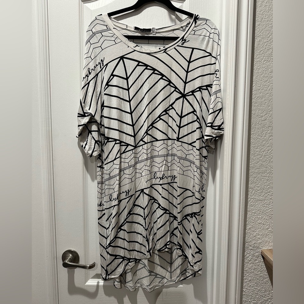 Lexbreezy Hawaii Shirt Dress Large